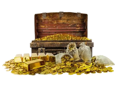 Gold Treasure Box
